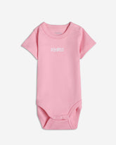 3 soft cotton baby girl bodysuits in calm pastel colors – comfy, breathable